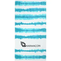 Tie-Dye Cabana Stripe Beach Towel - 24 hr