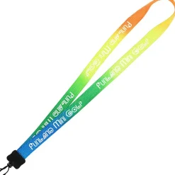Tie-Dye Multicolor Lanyard - 3/4 inches - Plastic Swivel Snap Hook