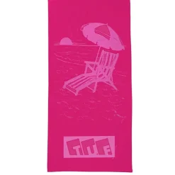 Tone on Tone Stock Art Towel - Chair with Umbrella