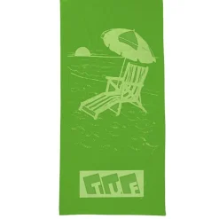 Tone on Tone Stock Art Towel - Chair with Umbrella