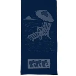 Tone on Tone Stock Art Towel - Chair with Umbrella