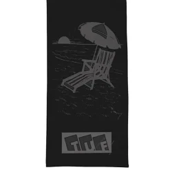 Tone on Tone Stock Art Towel - Chair with Umbrella