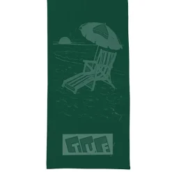 Tone on Tone Stock Art Towel - Chair with Umbrella
