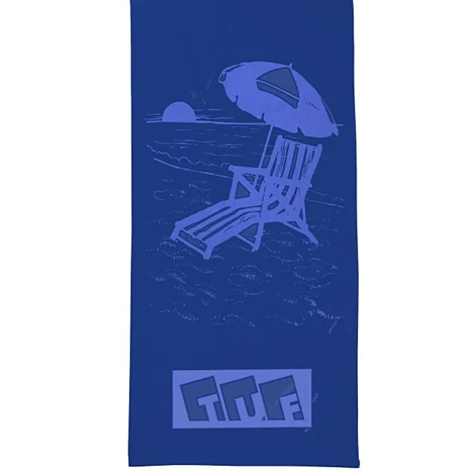 Tone on Tone Stock Art Towel - Chair with Umbrella