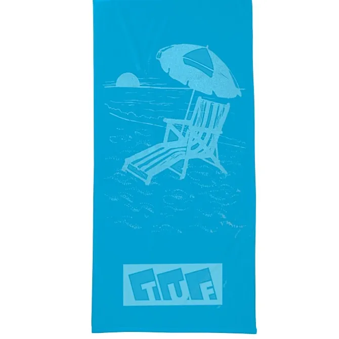 Tone on Tone Stock Art Towel - Chair with Umbrella