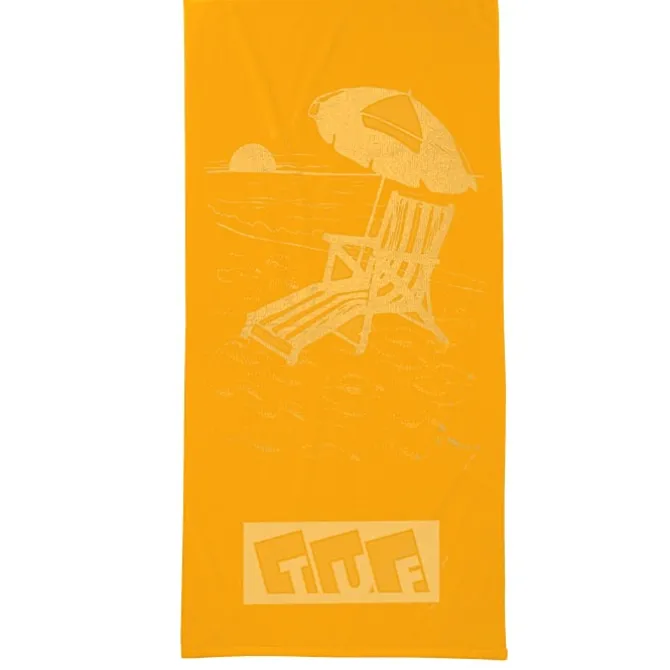 Tone on Tone Stock Art Towel - Chair with Umbrella