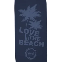 Tone on Tone Stock Art Towel - Love the Beach