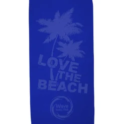 Tone on Tone Stock Art Towel - Love the Beach