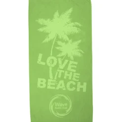 Tone on Tone Stock Art Towel - Love the Beach