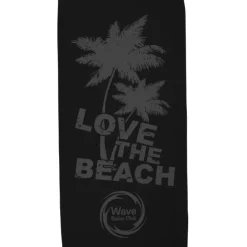Tone on Tone Stock Art Towel - Love the Beach