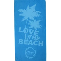 Tone on Tone Stock Art Towel - Love the Beach