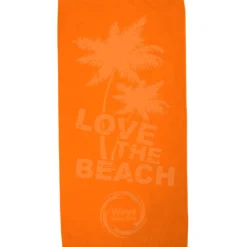Tone on Tone Stock Art Towel - Love the Beach