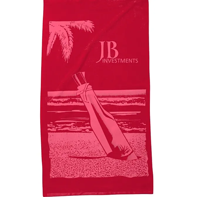 Tone on Tone Stock Art Towel - Message in a Bottle