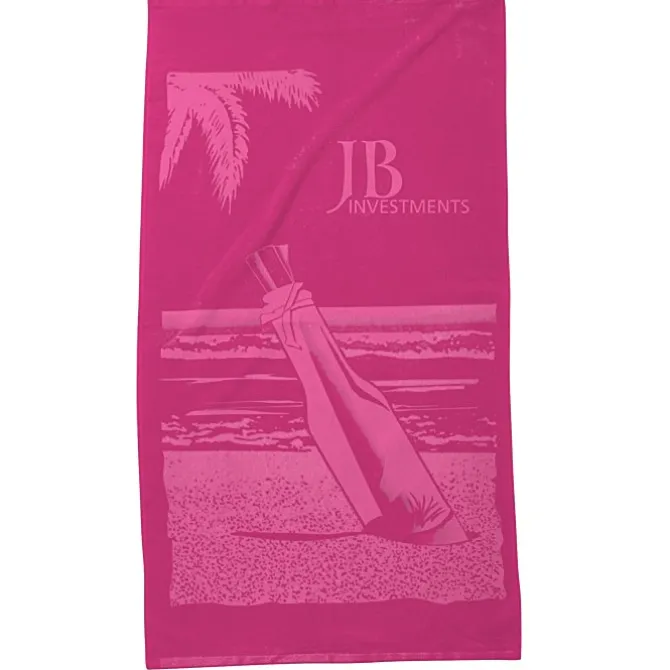 Tone on Tone Stock Art Towel - Message in a Bottle