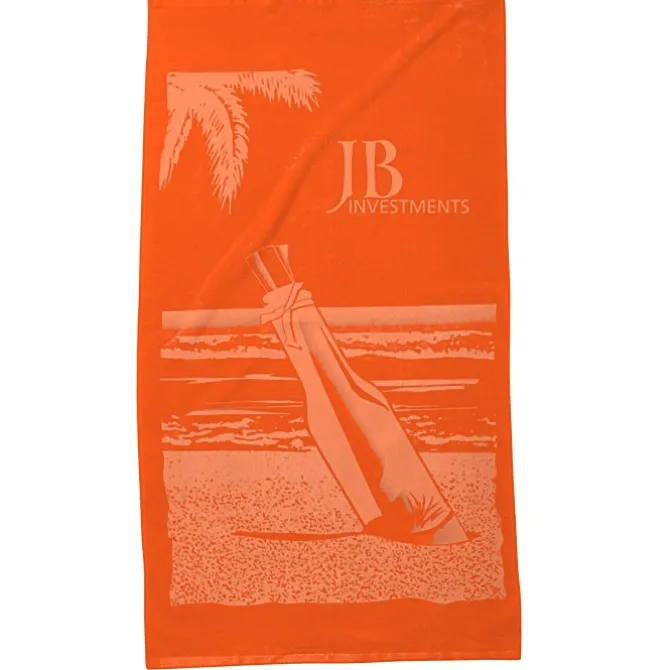 Tone on Tone Stock Art Towel - Message in a Bottle
