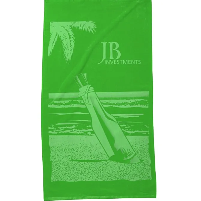 Tone on Tone Stock Art Towel - Message in a Bottle