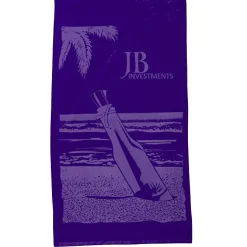 Tone on Tone Stock Art Towel - Message in a Bottle
