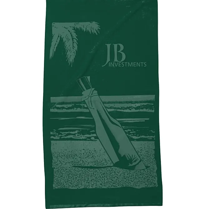 Tone on Tone Stock Art Towel - Message in a Bottle