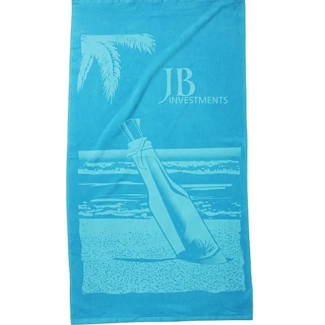 Tone on Tone Stock Art Towel - Message in a Bottle
