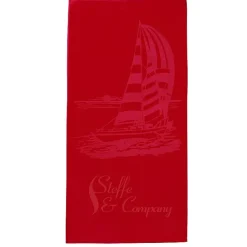 Tone on Tone Stock Art Towel - Sailboat