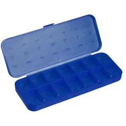 Traveler's Weekly AM / PM Pill Box