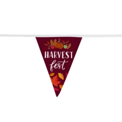 20' Triangle Pennant String - 12 inches x 9 inches - 11 Pennants - One Sided