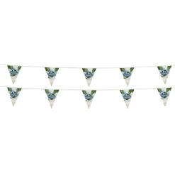 20' Triangle Pennant String - 12 inches x 9 inches - 11 Pennants - Two Sided