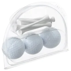 Triple Golf Ball and Tee Clam Pack
