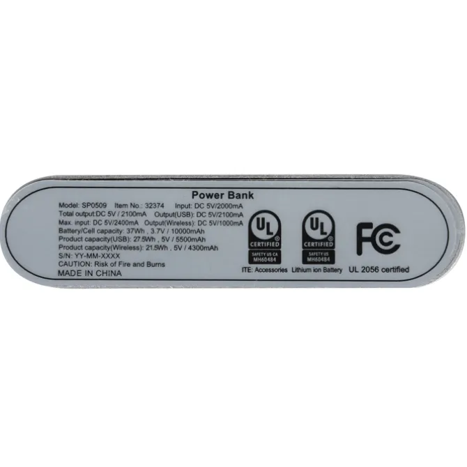 Turner Wireless Power Bank - 10,000 mAh