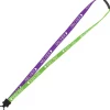 Two-Tone Cotton Lanyard - 5/8 inches - Plastic O-Ring