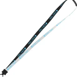 Two-Tone Cotton Lanyard - 5/8 inches - Plastic O-Ring