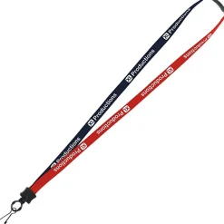 Two-Tone Cotton Lanyard - 5/8 inches - Metal Swivel Snap Hook