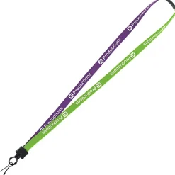 Two-Tone Cotton Lanyard - 5/8 inches - Metal Swivel Snap Hook