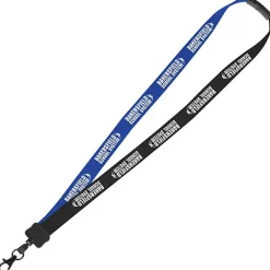 Two-Tone Cotton Lanyard - 7/8 inches - Metal Lobster Claw
