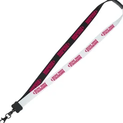 Two-Tone Cotton Lanyard - 7/8 inches - Metal Lobster Claw