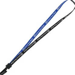 Two-Tone Cotton Lanyard - 5/8 inches - Plastic Bulldog Clip - 24 hr