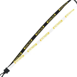 Two-Tone Cotton Lanyard - 5/8 inches - Plastic Swivel Snap Hook