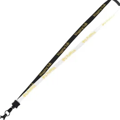 Two-Tone Cotton Lanyard - 5/8 inches - Metal Lobster Claw