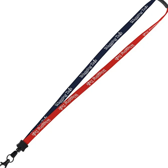 Two-Tone Cotton Lanyard - 5/8 inches - Metal Lobster Claw