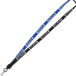 Two-Tone Cotton Lanyard - 5/8 inches - Metal Swivel Snap Hook - 24 hr