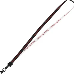 Two-Tone Cotton Lanyard - 5/8 inches - Metal Lobster Claw - 24 hr
