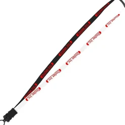 Two-Tone Cotton Lanyard - 5/8 inches - Snap Buckle Release - 24 hr