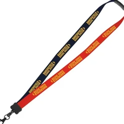 Two-Tone Cotton Lanyard - 7/8 inches - Metal Lobster Claw - 24 hr