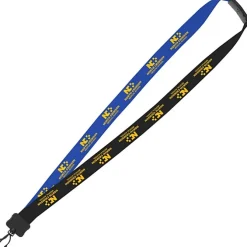 Two-Tone Cotton Lanyard - 7/8 inches - Plastic Swivel Snap Hook - 24 hr