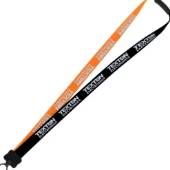 Two-Tone Smooth Nylon Lanyard - 7/8 inches - 36 inches - Plastic O-Ring
