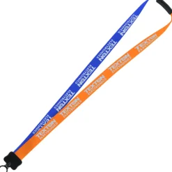 Two-Tone Smooth Nylon Lanyard - 7/8 inches - 36 inches - Plastic O-Ring