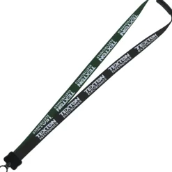Two-Tone Smooth Nylon Lanyard - 7/8 inches - 36 inches - Plastic O-Ring