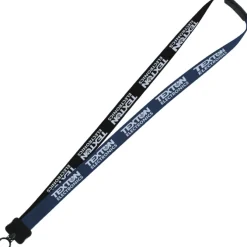 Two-Tone Smooth Nylon Lanyard - 7/8 inches - 36 inches - Plastic O-Ring