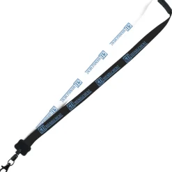 Two-Tone Smooth Nylon Lanyard - 7/8 inches - 36 inches - Metal Lobster Claw