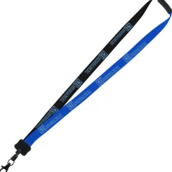 Two-Tone Smooth Nylon Lanyard - 7/8 inches - 36 inches - Metal Lobster Claw